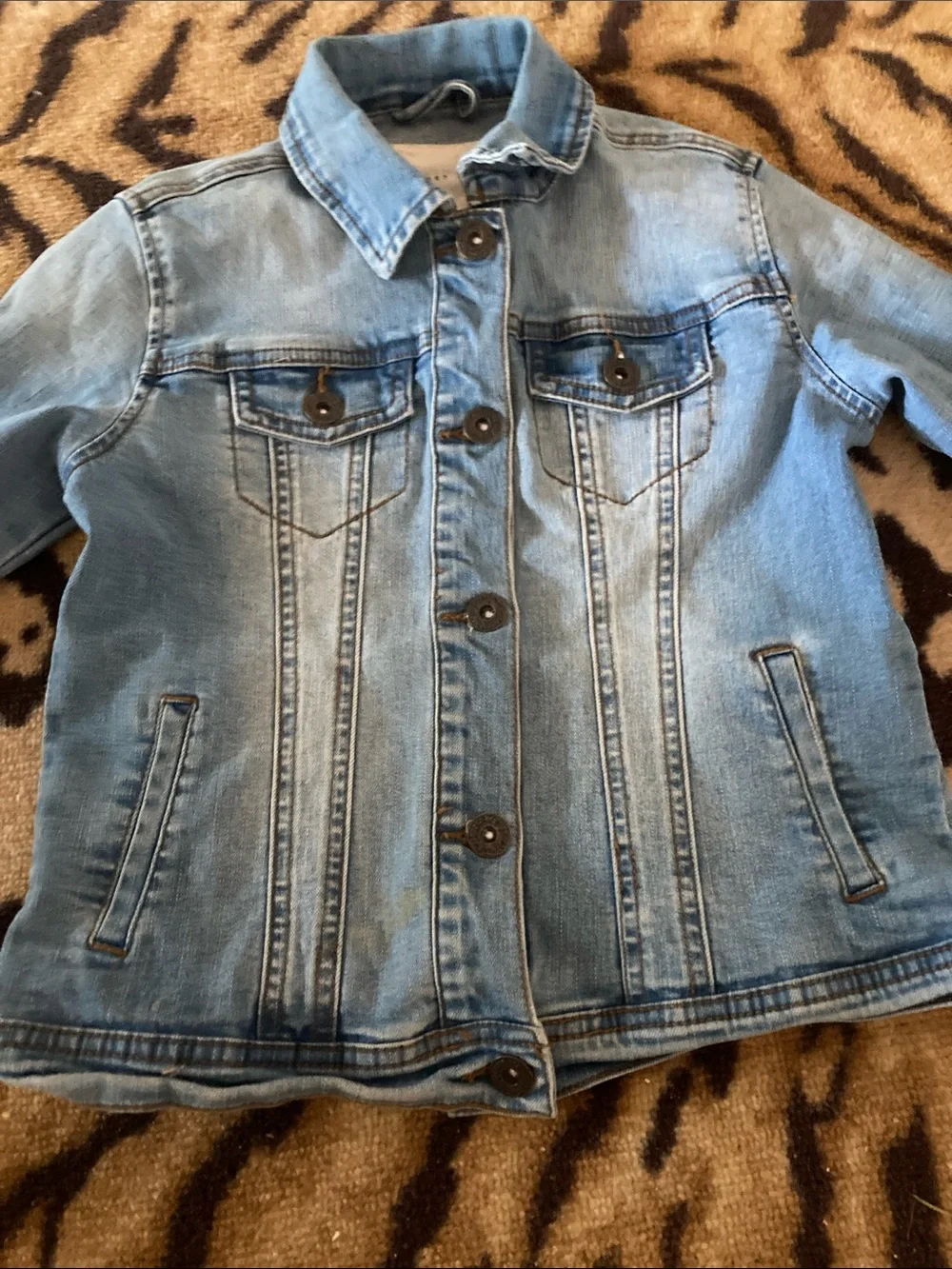 Copper Key Light Blue Denim Jacket for Kids
